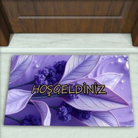 Çiçek Desenli Dekoratif Kapı Önü Paspası No: 2223