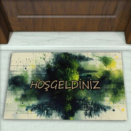 Modern Desenli Dekoratif Kapı Önü Paspası No: 2224