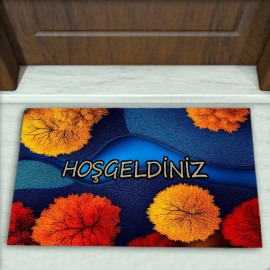 Modern Desenli Dekoratif Kapı Önü Paspası No: 2229
