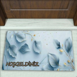 Çiçek Desenli Dekoratif Kapı Önü Paspası No: 2235