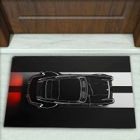 Araba Desenli Dekoratif Kapı Önü Paspası No: 2258