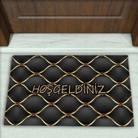 Geometrik Desenli Dekoratif Kapı Önü Paspası No: 2262