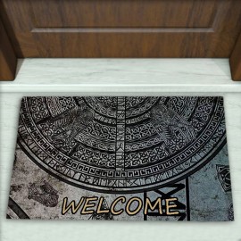 Geometrik Desenli Dekoratif Kapı Önü Paspası No: 2270