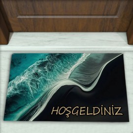 Modern Desenli Dekoratif Kapı Önü Paspası No: 2294