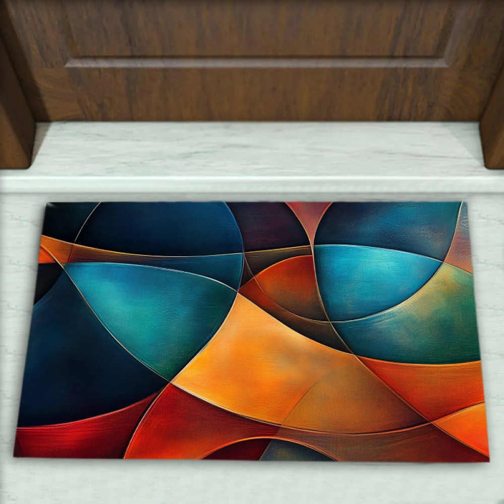 Geometrik Desenli Dekoratif Kapı Önü Paspası No: 2305