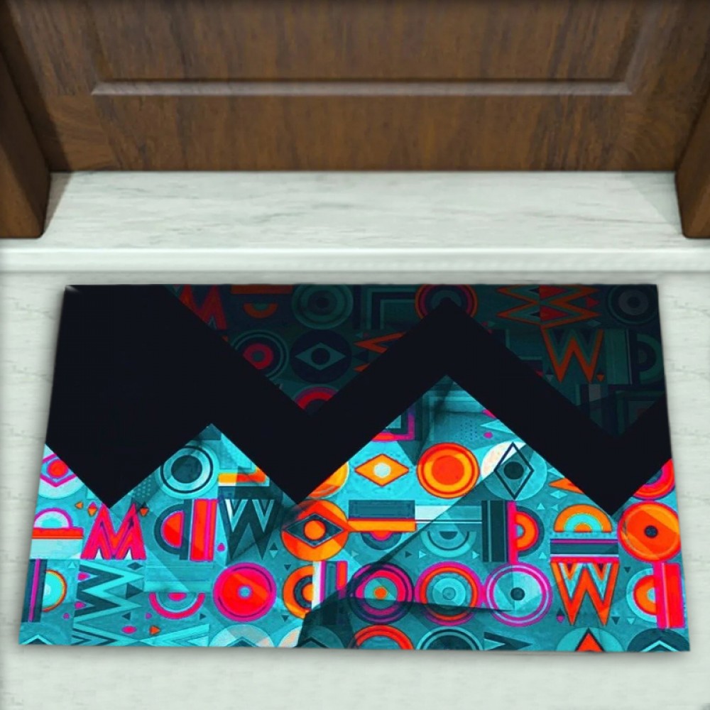 Geometrik Desenli Dekoratif Kapı Önü Paspası No: 2313