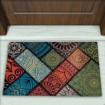 Geometrik Desenli Dekoratif Kapı Önü Paspası No: 2325