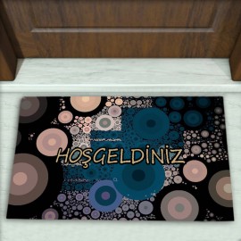 Geometrik Desenli Dekoratif Kapı Önü Paspası No: 2338
