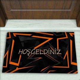 Geometrik Desenli Dekoratif Kapı Önü Paspası No: 2343