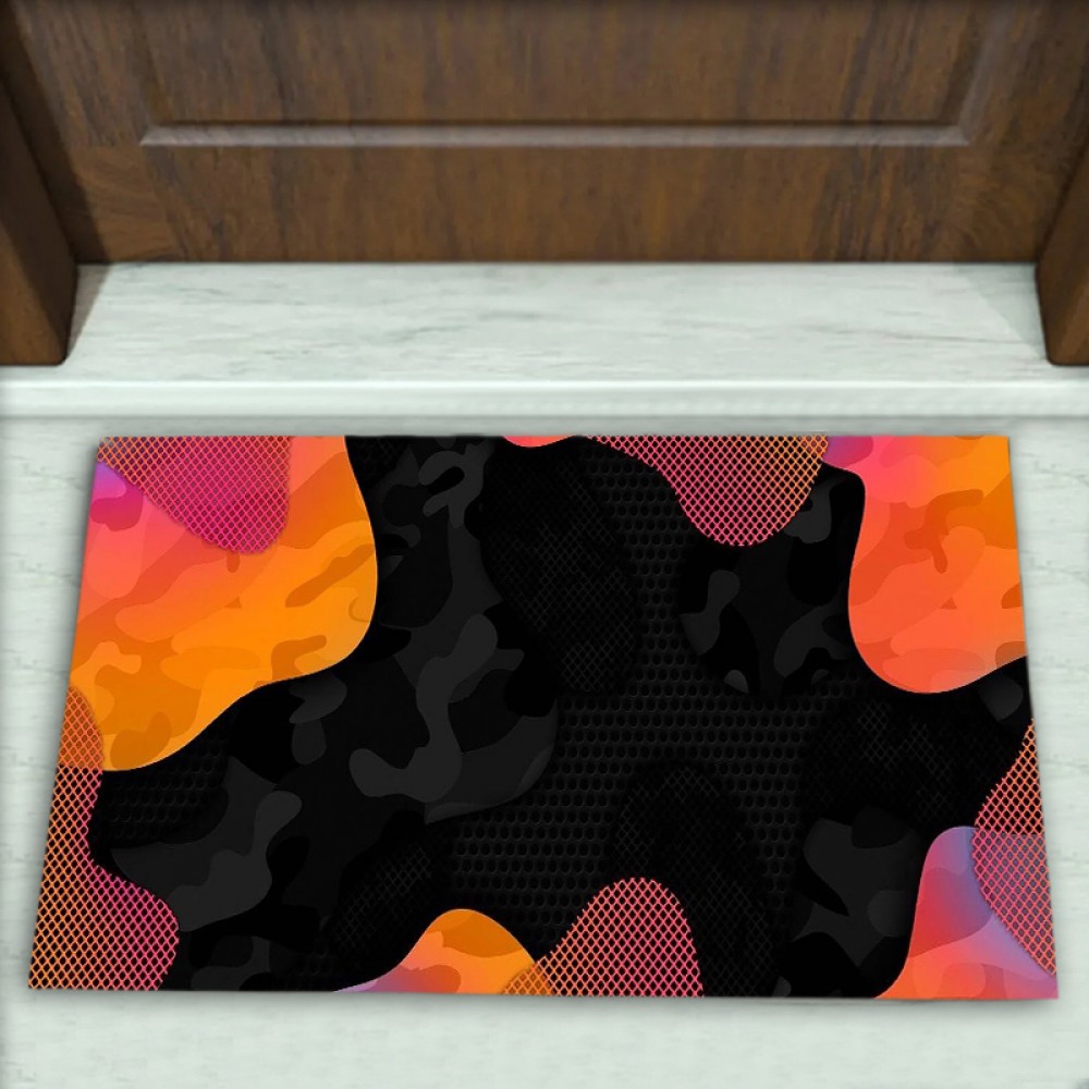 Geometrik Desenli Dekoratif Kapı Önü Paspası No: 2345