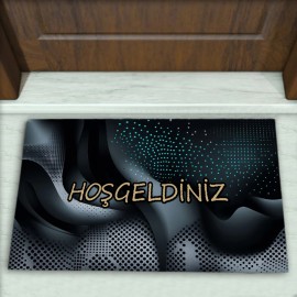 Geometrik Desenli Dekoratif Kapı Önü Paspası No: 2387