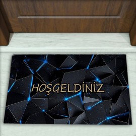 Geometrik Desenli Dekoratif Kapı Önü Paspası No: 2396