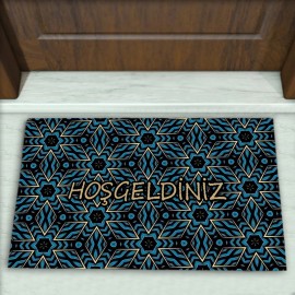 Geometrik Desenli Dekoratif Kapı Önü Paspası No: 2399