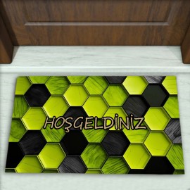 Geometrik Desenli Dekoratif Kapı Önü Paspası No: 2420