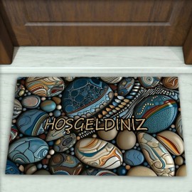 Taş Desenli Dekoratif Kapı Önü Paspası No: 2421