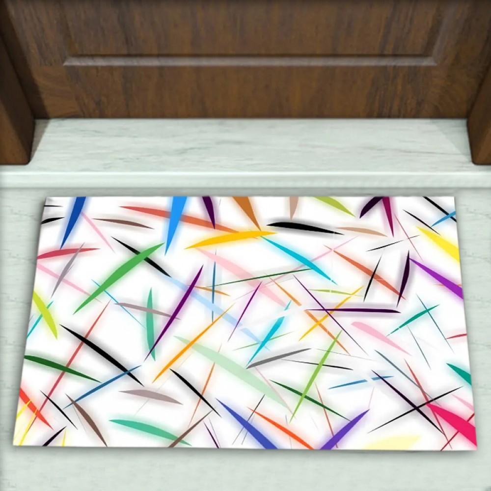 Geometrik Desenli Dekoratif Kapı Önü Paspası No: 2427