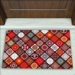 Geometrik Desenli Dekoratif Kapı Önü Paspası No: 2431
