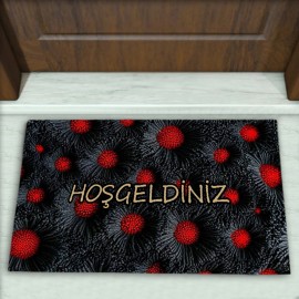 Geometrik Desenli Dekoratif Kapı Önü Paspası No: 2435