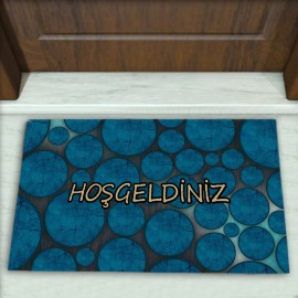 Geometrik Desenli Dekoratif Kapı Önü Paspası No: 2437