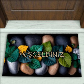 Geometrik Desenli Dekoratif Kapı Önü Paspası No: 2442