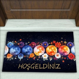 Geometrik Desenli Dekoratif Kapı Önü Paspası No: 2443