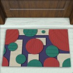 Geometrik Desenli Dekoratif Kapı Önü Paspası No: 2456