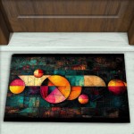 Geometrik Desenli Dekoratif Kapı Önü Paspası No: 2459