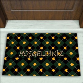 Geometrik Desenli Dekoratif Kapı Önü Paspası No: 2470