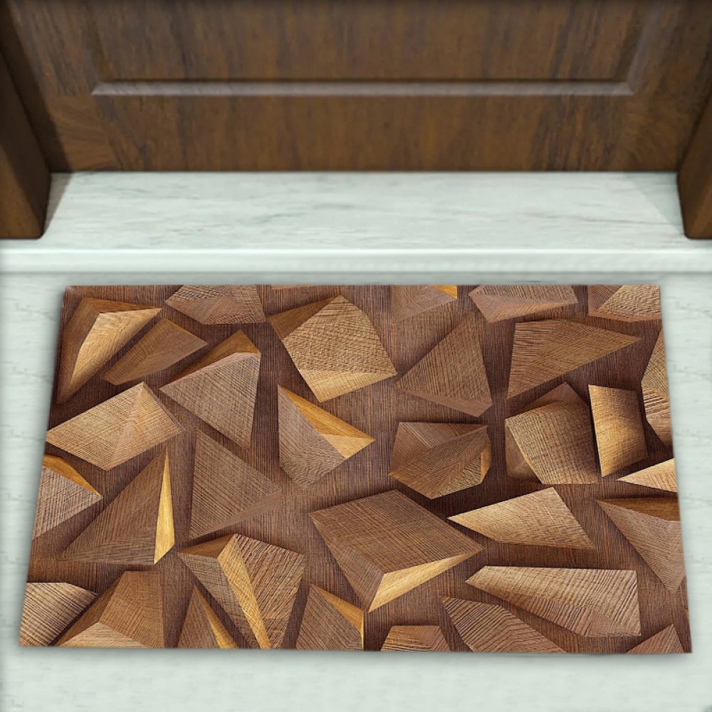 Geometrik Desenli Dekoratif Kapı Önü Paspası No: 2472