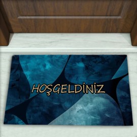 Geometrik Desenli Dekoratif Kapı Önü Paspası No: 2473