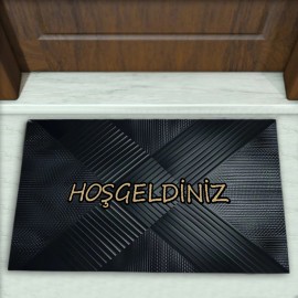 Geometrik Desenli Dekoratif Kapı Önü Paspası No: 2495