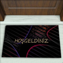 Geometrik Desenli Dekoratif Kapı Önü Paspası No: 2505