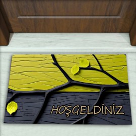 Ağaç Desenli Dekoratif Kapı Önü Paspası No: 2506