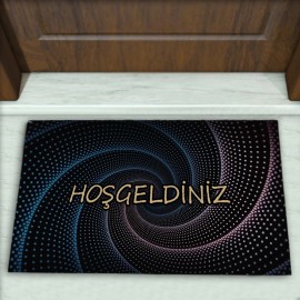 Geometrik Desenli Dekoratif Kapı Önü Paspası No: 2513