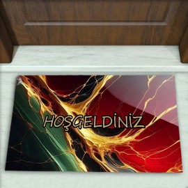 Mermer Desenli Dekoratif Kapı Önü Paspası No: 2523