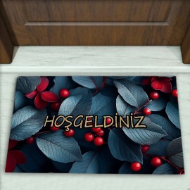Yaprak Desenli Dekoratif Kapı Önü Paspası No: 2536