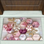 Geometrik Desenli Dekoratif Kapı Önü Paspası No: 2537