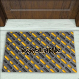 Geometrik Desenli Dekoratif Kapı Önü Paspası No: 2540