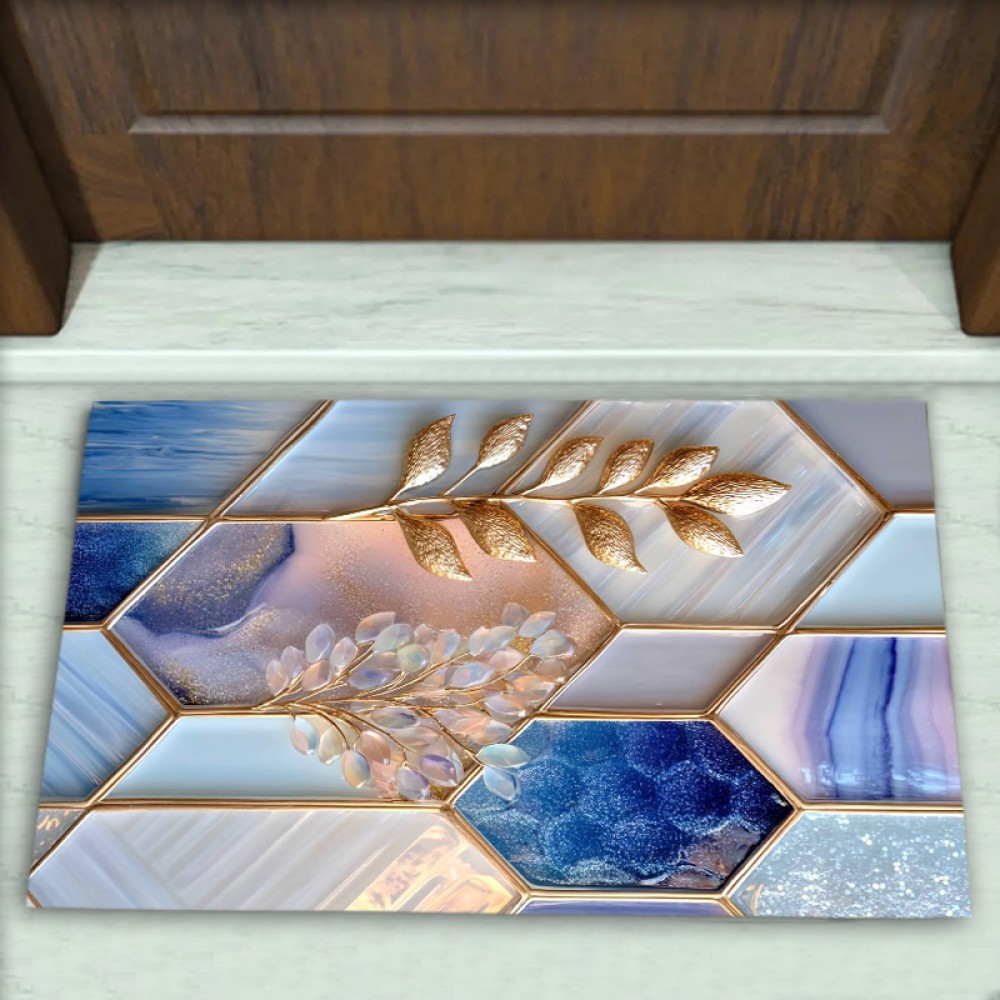 Geometrik Desenli Dekoratif Kapı Önü Paspası No: 2549
