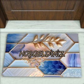 Geometrik Desenli Dekoratif Kapı Önü Paspası No: 2549