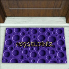 Geometrik Desenli Dekoratif Kapı Önü Paspası No: 2556