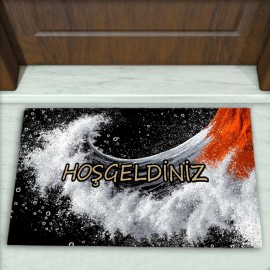 Modern Desenli Dekoratif Kapı Önü Paspası No: 2563