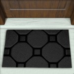 Geometrik Desenli Dekoratif Kapı Önü Paspası No: 2569