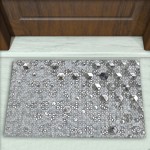 Geometrik Desenli Dekoratif Kapı Önü Paspası No: 2593