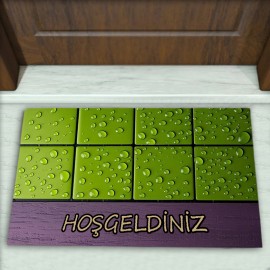 Geometrik Desenli Dekoratif Kapı Önü Paspası No: 2607