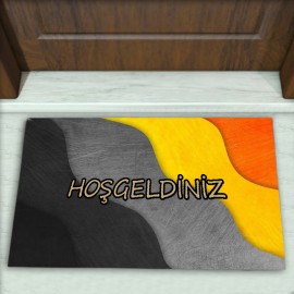 Geometrik Desenli Dekoratif Kapı Önü Paspası No: 2609
