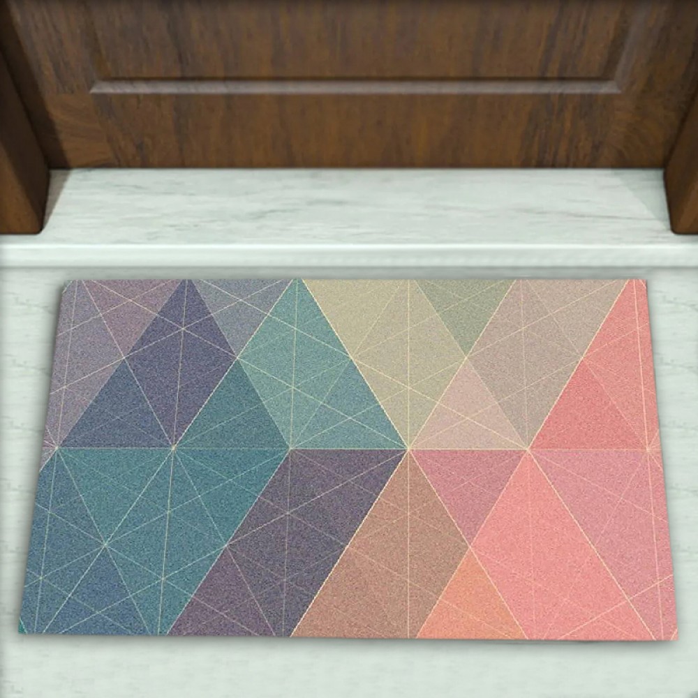 Geometrik Desenli Dekoratif Kapı Önü Paspası No: 2612