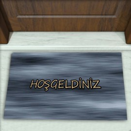 Çizgi Desenli Dekoratif Kapı Önü Paspası No: 2615