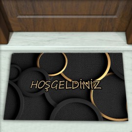 Geometrik Desenli Dekoratif Kapı Önü Paspası No: 2620