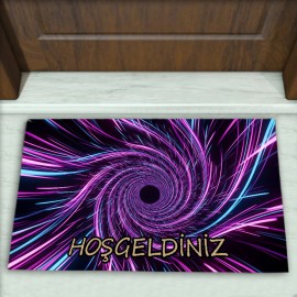 Geometrik Desenli Dekoratif Kapı Önü Paspası No: 2625